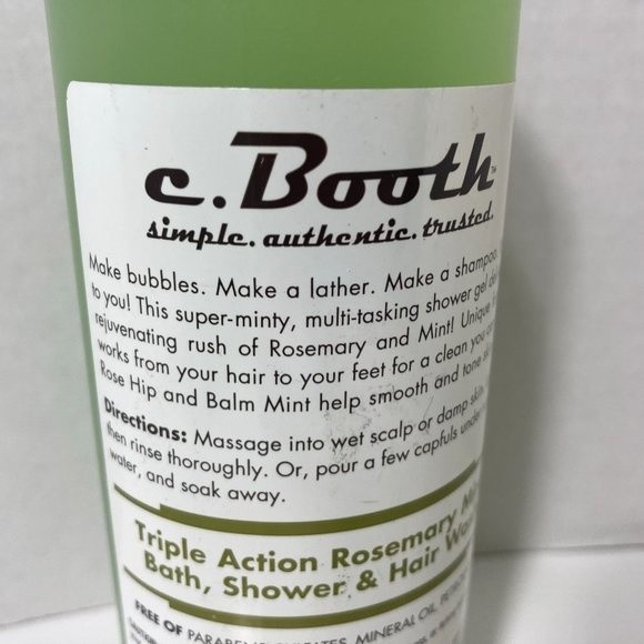 c. Booth Triple Action Rosemary Mint Wash - Picture 3 of 12
